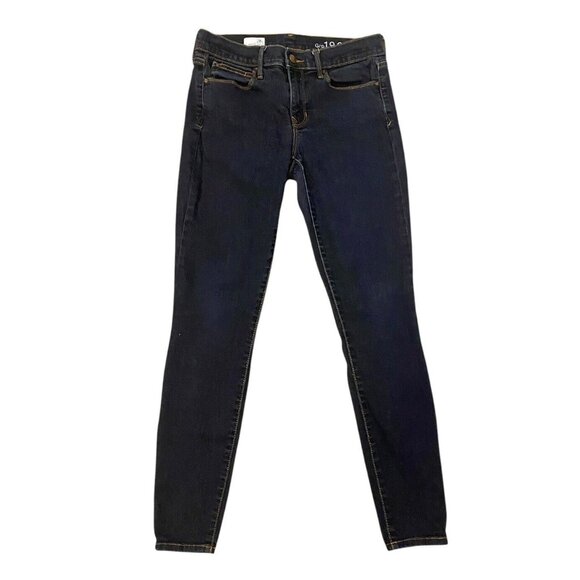 GAP‎ 1969 Womens Dark Wash Legging Jeans Size 28 Skinny Denim Casual Wear - Picture 1 of 6